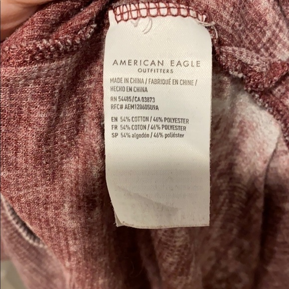 AEO Oversized Distressed Waffle Knit Henley - Picture 9 of 11